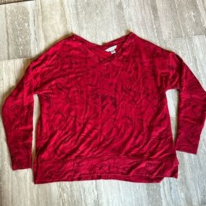 Athleta Coaster Luxe Sweatshirt XL Agate Paisley Swirl